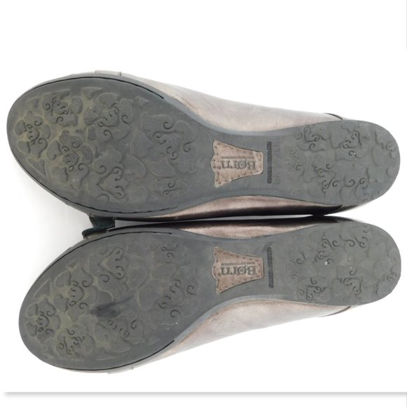 BORN Bronze Scrunch Braid Belted Ballet Flats 9.5 - Picture 5 of 7